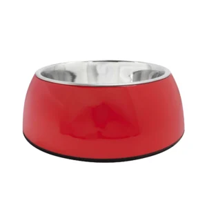 Comedero de acero inoxidable Rojo Home
